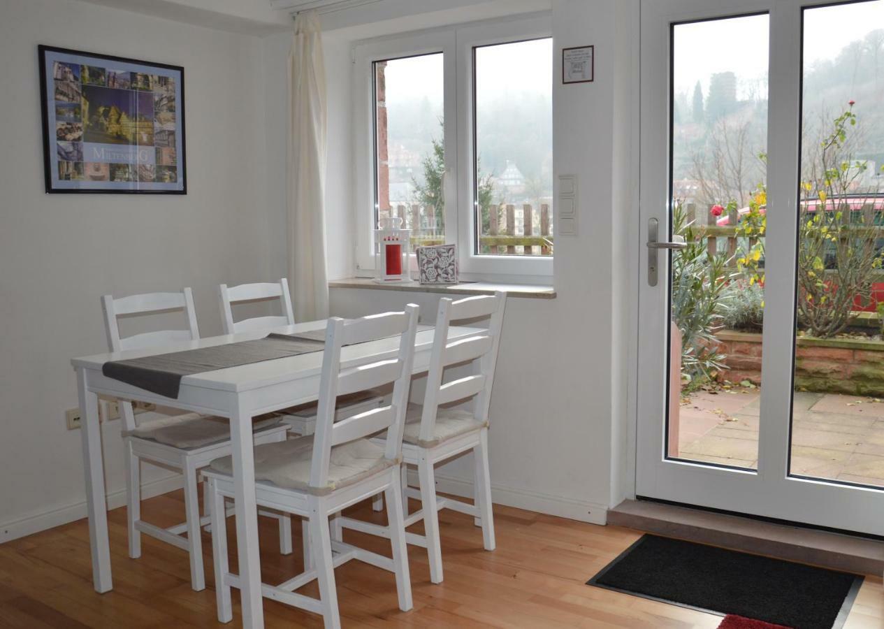 Panorama-Blick Miltenberg, 3 Pers., Zentr., Am Main, Terrasse, Bootverleih, P Extérieur photo